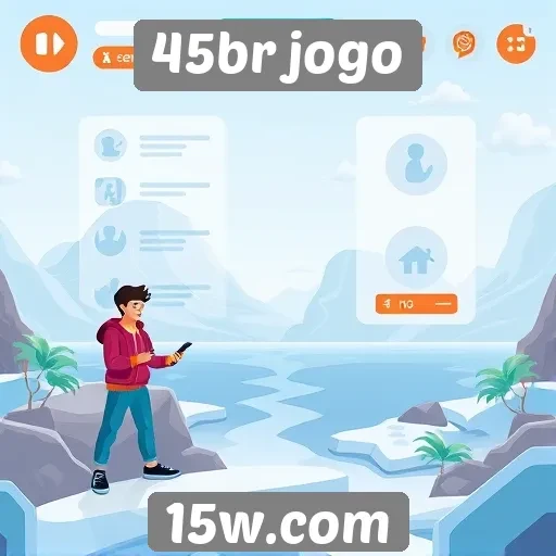Interface do usuário do site de jogos 45br jogo